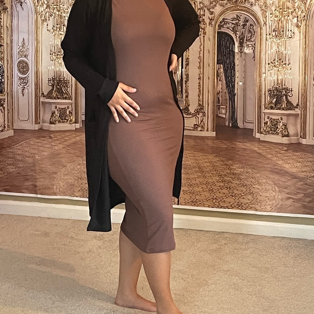 Black cardigan